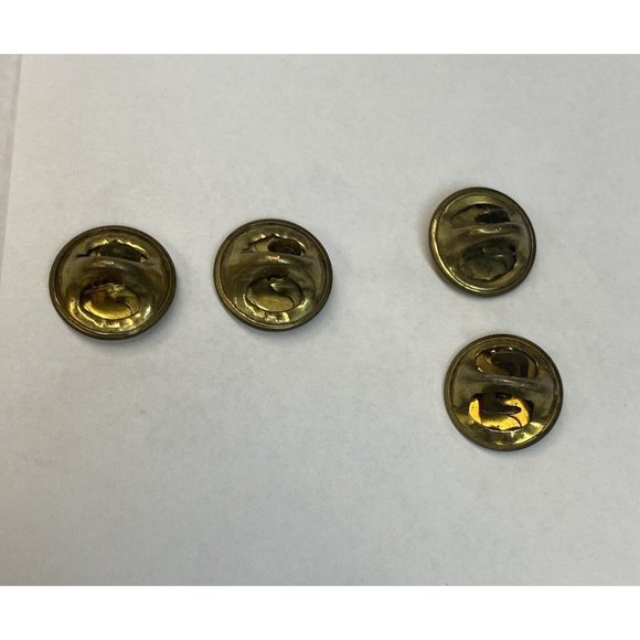 Vintage LOT 2 U.S. Army Military 1" Brass Pin L22 - Picture 3 of 6